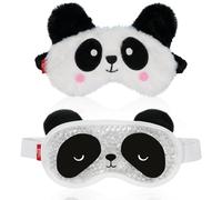 my novel things Cooling Eye Mask and Plush Sleep Mask for Girl Woman, Cute Animal Sleeping Mask Soft Blindfold Cold Warm Eye Compress Gifting for Home Spa, Office, Morning Refreshment, Travel