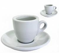 MY Obsession Espresso Cups Set 56ml White - Extra Thick Walled Italian Design Porcelain with Gift Box (2 Cups White)