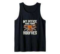 My Office Has Four Hoofves Farrier Horse Anvil Tank Top