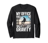 My Office Has No Walls Just Gravity Ironworker Long Sleeve T-Shirt