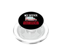My Office Has Sirens Ambulance Driver Funny EMT PopSockets PopGrip for MagSafe