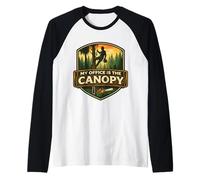 My Office is The Canopy Arborist Arboriculturist Tree Care Raglan Baseball Tee