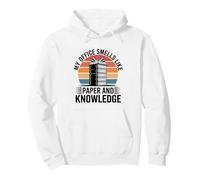 My Office Smells Like Paper Funny Library Assistant Pullover Hoodie