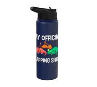 My Official Napping Shirt T-Rex Triceratops Dino Dinosaur Stainless Steel Insulated Water Bottle
