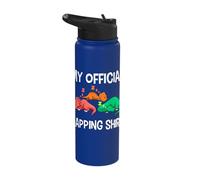 My Official Napping Shirt T-Rex Triceratops Dino Dinosaur Stainless Steel Insulated Water Bottle