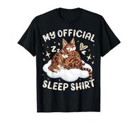 My Official Sleep Shirt, Bengal Cat with 2 Kittens T-Shirt