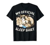 My Official Sleep Shirt, Ragdoll Cat with 2 Kittens T-Shirt