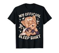 My Official Sleep Shirt, Yorkshire Terrier Dog with Puppy T-Shirt