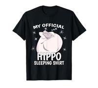 My Official Sleeping Shirt PJ Pajama Top Hippo T-Shirt