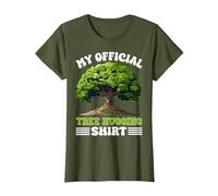 My Official Tree Hugging Shirt Tree Hugger Environmentalist T-Shirt, Women, Olive Green, Large