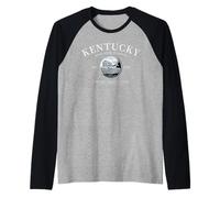 My Old Kentucky Home Bluegrass State Equestrian Horse Lover Raglan Baseball Tee