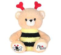 My OLi 7.5" Plush Teddy Bear Bee Bear Stuffed Animal Plush Toys Soft Bear Wearing Bee Costume with Love Tentacles and Delicate Embroidery Brithday Bedtime Gifts for Babies Kids Girls Boys