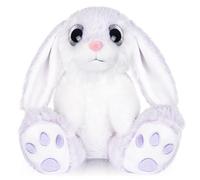 My OLi Bunny Soft Toy 22cm/8.5" Plush Rabbit with Floppy Ears - Cuddly Stuffed Animal Teddy for Babies Kids Boys and Girls Ideal Nursery Decoration | Light Purple
