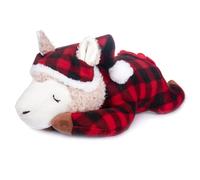 My OLi Christmas Teddy 38cm/15 Alpaca Stuffed Animal Llama Plush Wearing Pajamas and Nightcap Cute Soft Toy Pillow Best Bedtime Friends Gifts for Babies Kids Girls Boys