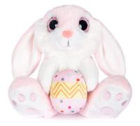 My OLi Easter Bunny 8.5" Plush Rabbit with Easter Egg - Floppy-Eared Sitting Bunny Soft Toy Perfect Bedtime Friend for Kids Babies Boys & Girls - Ideal Easter Gift, Pink