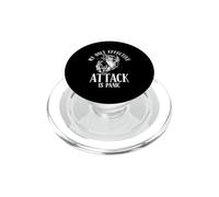 MY ONLY EFFECTIVE ATTACK IS PANIC Funny Fish PopSockets PopGrip for MagSafe