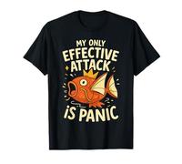 My Only Effective Attack Is Panic Lover Panic Funny Fish T-Shirt