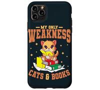 My Only Weakness Cats & Books Cat Lover Kitten Bookworm Case for iPhone 11 Pro Max