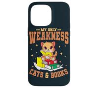 My Only Weakness Cats & Books Cat Lover Kitten Bookworm Case for iPhone 14 Pro Max