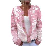 My Order Oversized Knit Cardigan for Women UK 2024 Christmas Long Sleeve Button Down Coat Funny Xmas Tree Santa Snowflake Print Jacket Winter Fashion Going Out Loose Fit Sweater Tops