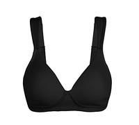 My Order UK Recent Comfort Bras for Women UK Color Solid Plus-Size Full Underwire Women's Cup Underwear Bra Comfortable Non Wire Bras Breathable y Bras with Pockets Black