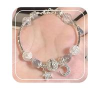 my orderd Little Romance Sterling Silver Bracelets for Women, Beautiful Lridescents Auroras Borealiss Elementals Crystal Bracelet Jewelry Gift For Friends And Lovers Christmas Birthday Gifts For Women