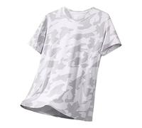 My Orders Deal of The Day Men Summer Clothes Short Sleeve T Shirt Men's Summer Thin Loose Large Size Mesh Breathable Quick Drying Half Sleeve Sports Man Fashion Clothes Mens Big and Tall Tops White