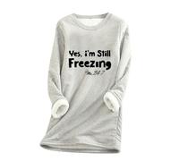 My Orders Deals of The Day Fleece Lined Sweatshirt for Women UK With Pockets Winter Warm Cosy Thick Pullover Tops Plus Size Long Sleeve Crewneck Jumper Recent Orders Placed By Me