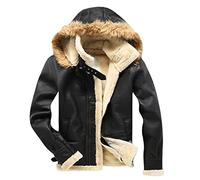 My Orders Deals of The Day Ladies Winter Coats Men To Keep Warm Jacket Warm Jacket Coat Winter Jacket Hoodie Coat Womens Quilted Jacket Fleece Lined Deals Of The Day (Black, S)