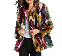 My Orders Deals of The Day Oversized Fleece Jacket Women Women Winter Warm Thick Coat Overout Jacket Faux Outwear Cardigan Ladies Quilted Jacket Deals Of The Day (Red, S)