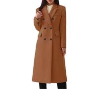 My Orders Delivery Holiday Cardigans for Women Women Double Breasted Coats Long Winter Work Overcoat Pocketed Outwear Oversized Coat Orders Placed by Me 2024 Brown