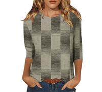 My Orders Delivery Plus Size Tops for Women Women Summer Tops Round Neck Three Quarter Sleeve Comfortable Print T Shirt Blouse My Order Today My Order Today on Amazon Grey