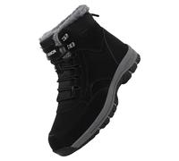 my orders Ladies Ankle Boots Side Zipper Waterproof Boots Warm Fur Lined Wedge Ankle Boots Casual Non Slip Walking Boots Lightweight Wide Fitting flat ankle boots women wide fit