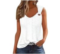 My Orders Ladies Tops UK Sale Clearance Women Sleeveless Tops Eyelet Long Vest Top Tie Dye Gradient V Neck Casual Summer Tank Top Lightweight Workout Vests Elegant Loose T Shirt Baggy Blouse Camisoles
