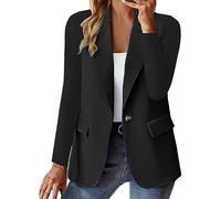 My Orders Lightning Deals Today Blazer Suit for Women UK Elegant Long Sleeve Blazer Jacket With Pocket Fashion Solid Color Two Button Blazers Cardigans Todays Special offers