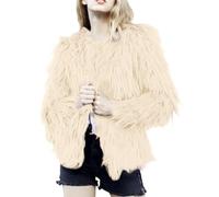 My Orders Lightning Deals Today Winter Sweatshirt for Women Women's Faux Coat Jacket Autumn And Winter Christmas Jumper Cute Ladies Fleece Pullover Returns Pallets Sale UK (White, XXXXXL)