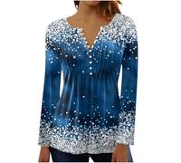 My Orders Placed Blouses for Women UK Fall Casual Long Sleeve Button Up V Neck Henley Shirts 2024 Fashion Floral Butterfly Graphic Tunic Tops Ladies Elegant Pleated Going Out T-Shirts