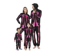 My Orders Placed Family Matching Halloween Pajamas UK 2024 Fashion Long Sleeve Zipper Jumpsuit Funny Pumpkin Ghost Bat Graphic Sleepwear Outfits Fall Winter Hooded Family Matching Nightweat