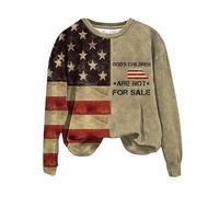 My Orders Placed Recently By Me Sweatshirts for Women UK clearance Ladies Fashion Round Neck Long Sleeved God's Children Are Not For Printed Top Today Deals of The Day (Coffee, XL)