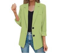 My Orders Recent Orders Placed By Me Blazer Suit for Women UK Elegant Long Sleeve Blazer Jacket With Pocket Fashion Solid Color Two Button Blazers Cardigans Sale Clearance Women