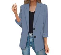 My Orders Recent Orders Placed By Me Blazer Suit for Women UK Elegant Long Sleeve Blazer Jacket With Pocket Fashion Solid Color Two Button Blazers Cardigans Upcoming Prime Deals