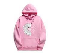 My Orders UK My Recent Orders Comfy Oversized Sweatshirt Lady's Autumn Hoodie Daisy Butterfly Print Drawstring Hoodie Fashion Plus Size Hoodie Long Black of Friday Deals for Women (Pink, XL)