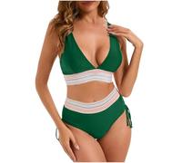 My Orders, Women's high Waisted Bikini Set for Women UK, 2 Piece Tummy Control Swimwear top Bottoms, Adjustable Straps Ladies Swimming Costume,Todays Offers Special Deals Army Green