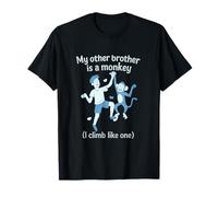 My Other Brother Is A Monkey Climbing Family Cartoon T-Shirt