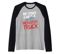 My Other Car is A Monster Truck Fun Power Raglan Baseball Tee