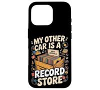 My Other Car Is A Record Store Vinyl Record Collector Case for iPhone 16 Pro