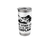 My Other Car is an Airplane Airplane Fly Aviation Plane Stainless Steel Insulated Tumbler