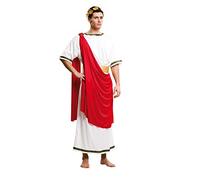 My Other Me-203225 Men's Caesar Robe Costume, Red, M-L (Viving Costumes 203225)