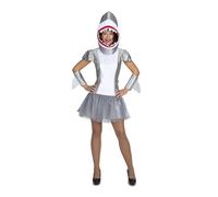 My Other Me 206585 Girl Shark Costume L, multicoloured, One Size