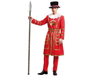My Other Me - Beefeater or English Guard Costume for Men, Sizes M-L